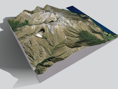 Mount Crichton New Zealand 3D 모델