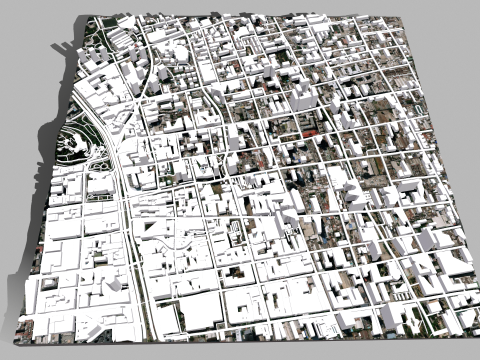 Cityscape Santiago Chile 3D मॉडल