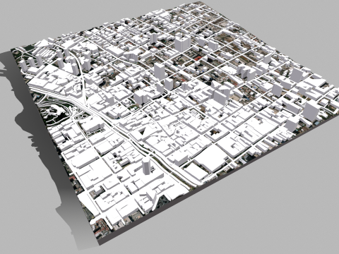 Cityscape Santiago Chile 3D मॉडल