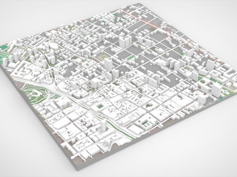Cityscape Santiago Chile 3D मॉडल