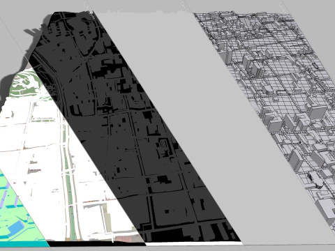 Cityscape Santiago Chile 3D Model