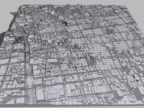 Cityscape Santiago Chile 3D मॉडल