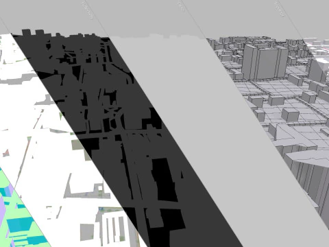 Cityscape Santiago Chile 3D Model