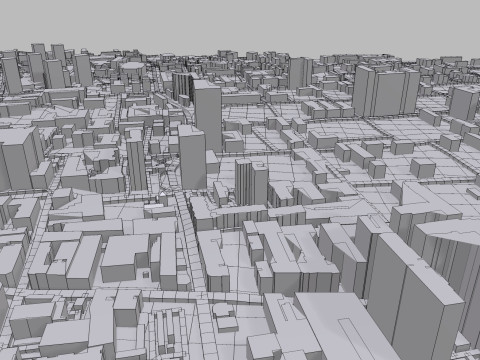 Cityscape Santiago Chile 3D मॉडल