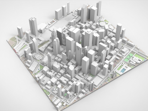Cityscape Toronto Canada Modello 3D