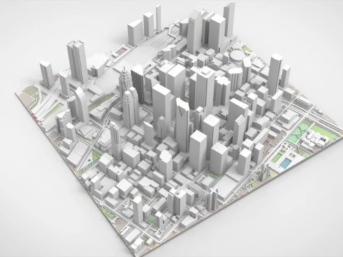 सिटीस्केप टोरंटो कनाडा 3D मॉडल