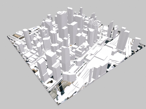 Cityscape Toronto Canada Modello 3D