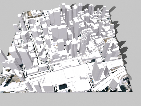 Cityscape Toronto Canada Modello 3D