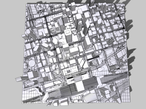 Cityscape Toronto Canada Modello 3D