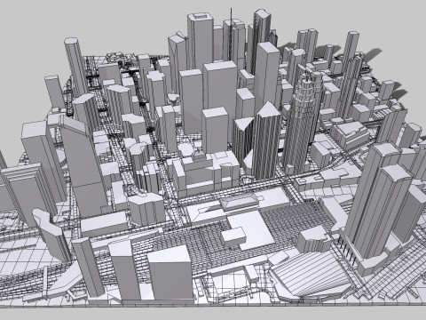 Cityscape Toronto Canada Modello 3D