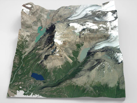 Mount Cerro Aniversario Patagonia Argentina 3D Model