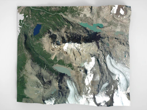 Mount Cerro Aniversario Patagonia Argentina 3D Model