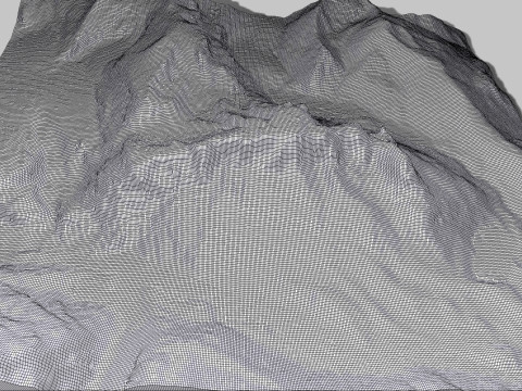 Mount Cerro Aniversario Patagonia Argentina 3Dモデル