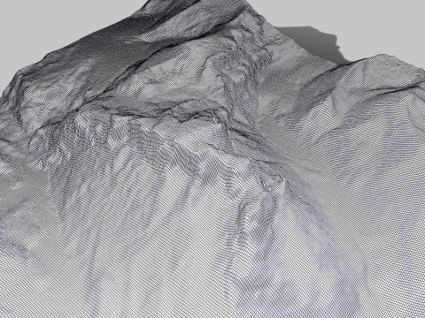 Mount Cerro Aniversario Patagonia Argentina 3D Model