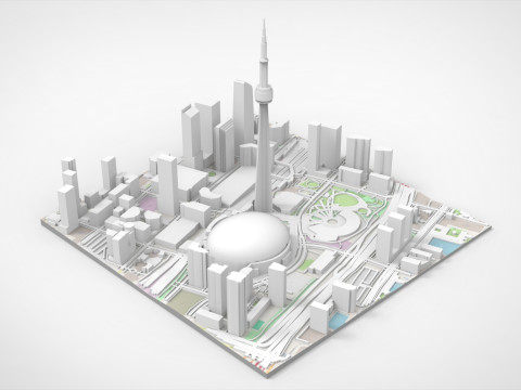 Cityscape Toronto Canada 3Dモデル