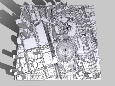 Cityscape Toronto Canada 3Dモデル