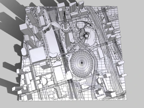 Cityscape Toronto Canada 3D Model
