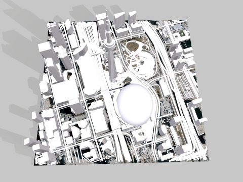 Cityscape Toronto Canada 3Dモデル