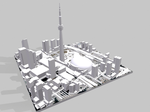 Cityscape Toronto Canada 3Dモデル