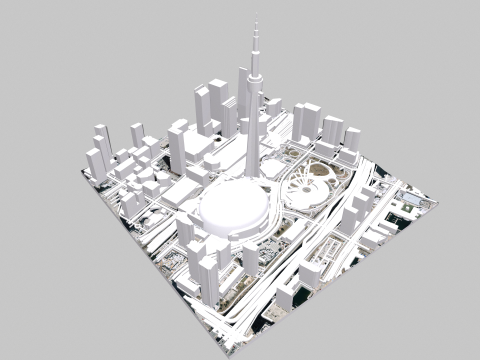 Cityscape Toronto Canada 3Dモデル