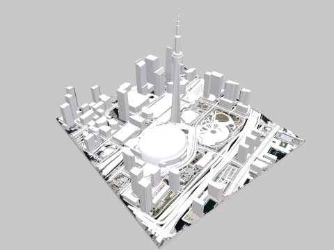 Cityscape Toronto Canada 3D Model