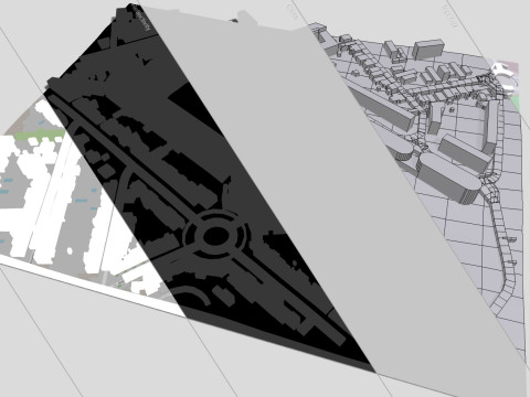 Chaban Delmas Stadium Bordeaux France 3D Модель