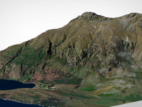 Mount Walter Peak Queenstown New Zealand 3D Model