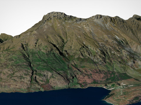 Mount Walter Peak Queenstown New Zealand 3Dモデル