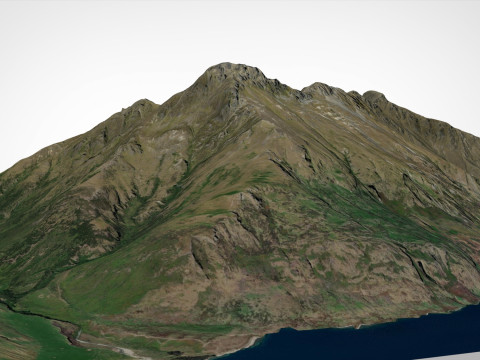 Mount Walter Peak Queenstown New Zealand 3Dモデル