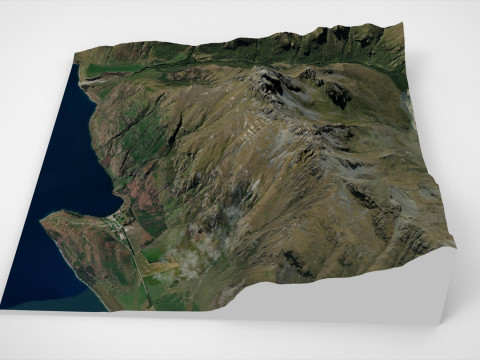 Mount Walter Peak Queenstown New Zealand 3Dモデル