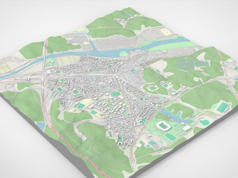 Cityscape Ulsan Republic of Korea 3Dモデル