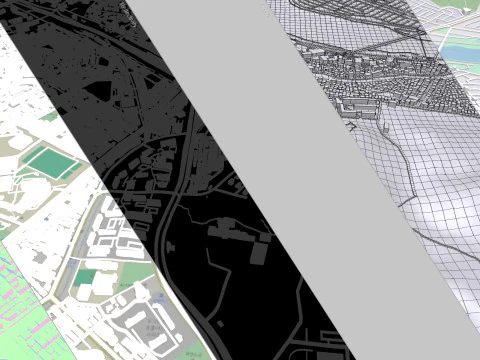 Pemandangan kota Ulsan Republik Korea Model 3D