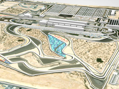 The Bahrain International Circuit 3D Model
