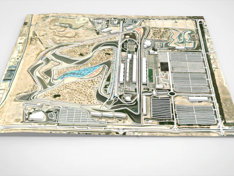The Bahrain International Circuit 3D Model