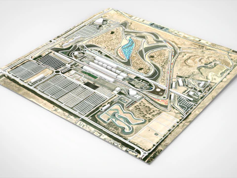 The Bahrain International Circuit 3D Model