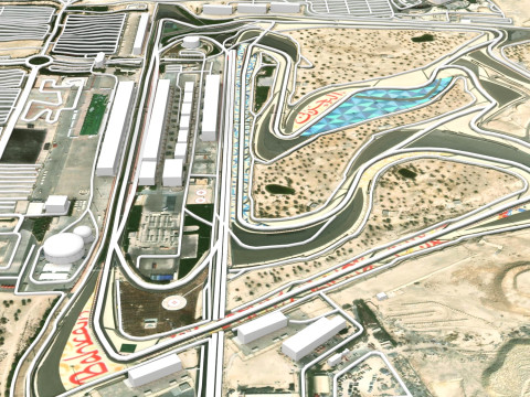 The Bahrain International Circuit 3Dモデル