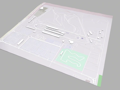 The Bahrain International Circuit 3D Model
