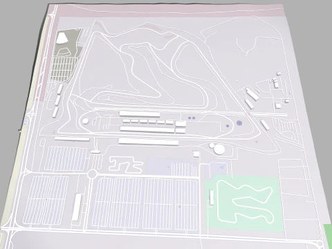 The Bahrain International Circuit 3D Model