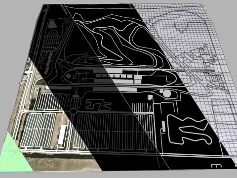The Bahrain International Circuit 3D Model
