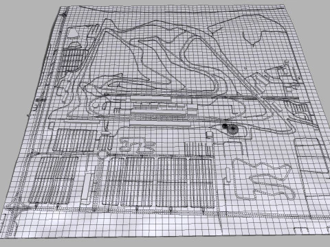 The Bahrain International Circuit 3D Model