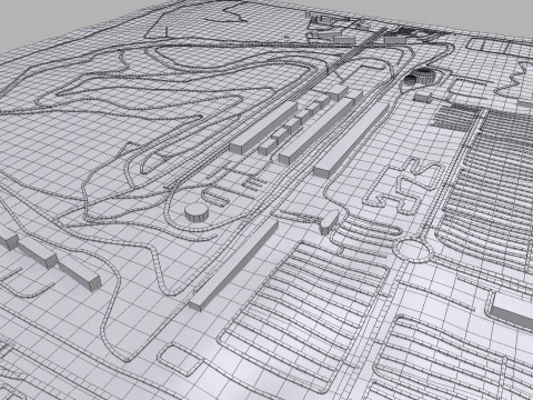 The Bahrain International Circuit 3D Model