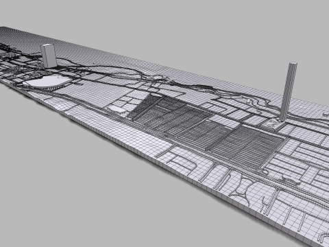 Jeddah City Circuit Model 3D