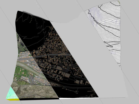 Cityscape Visp Switzerland 3D Model
