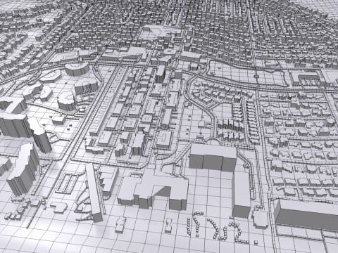 Cityscape Key Biscayne Florida United States 3D Model