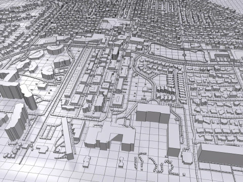 Cityscape Key Biscayne Florida United States 3D Model