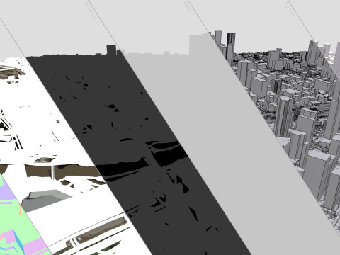Cityscape Melbourne Australia 3Dモデル