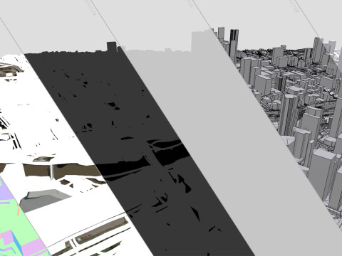 Cityscape Melbourne Australia 3Dモデル