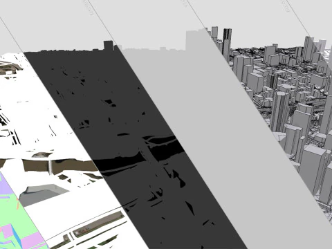 Cityscape Melbourne Australia 3D Model