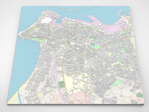 Cityscape Latakia Syria 3Dモデル