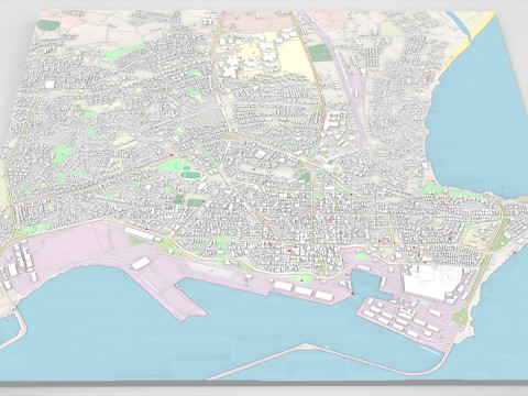 Cityscape Latakia Syria 3Dモデル